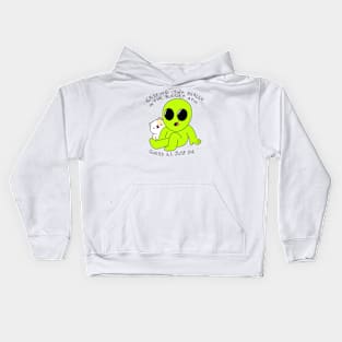 alien and cat Kids Hoodie